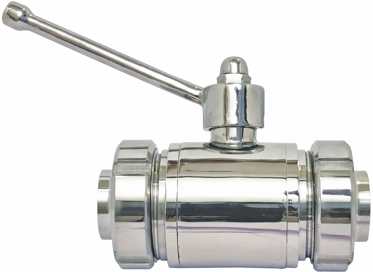 Single Piece 2way Design Sanitary Ball Valve Sms Union Type